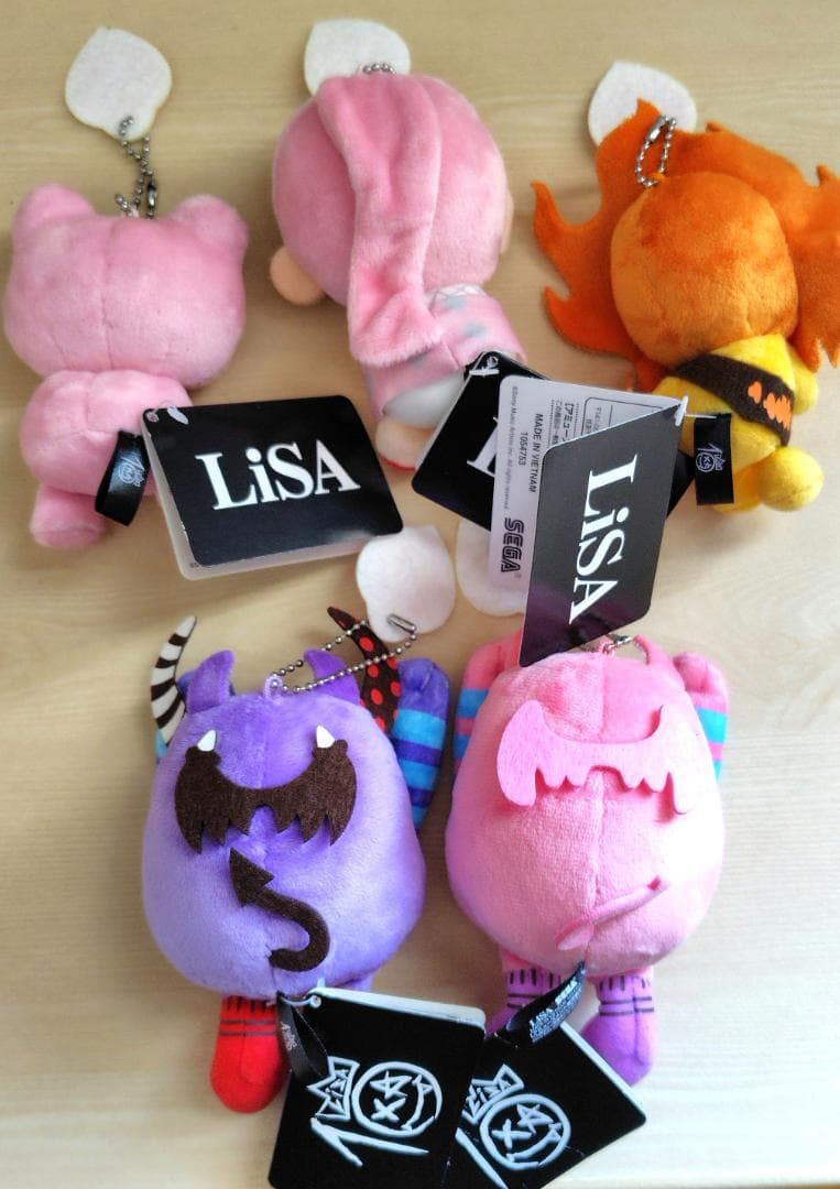 LiSA&you モアプラス キーチェーンマスコット 全5種 ぬいぐるみ リサ