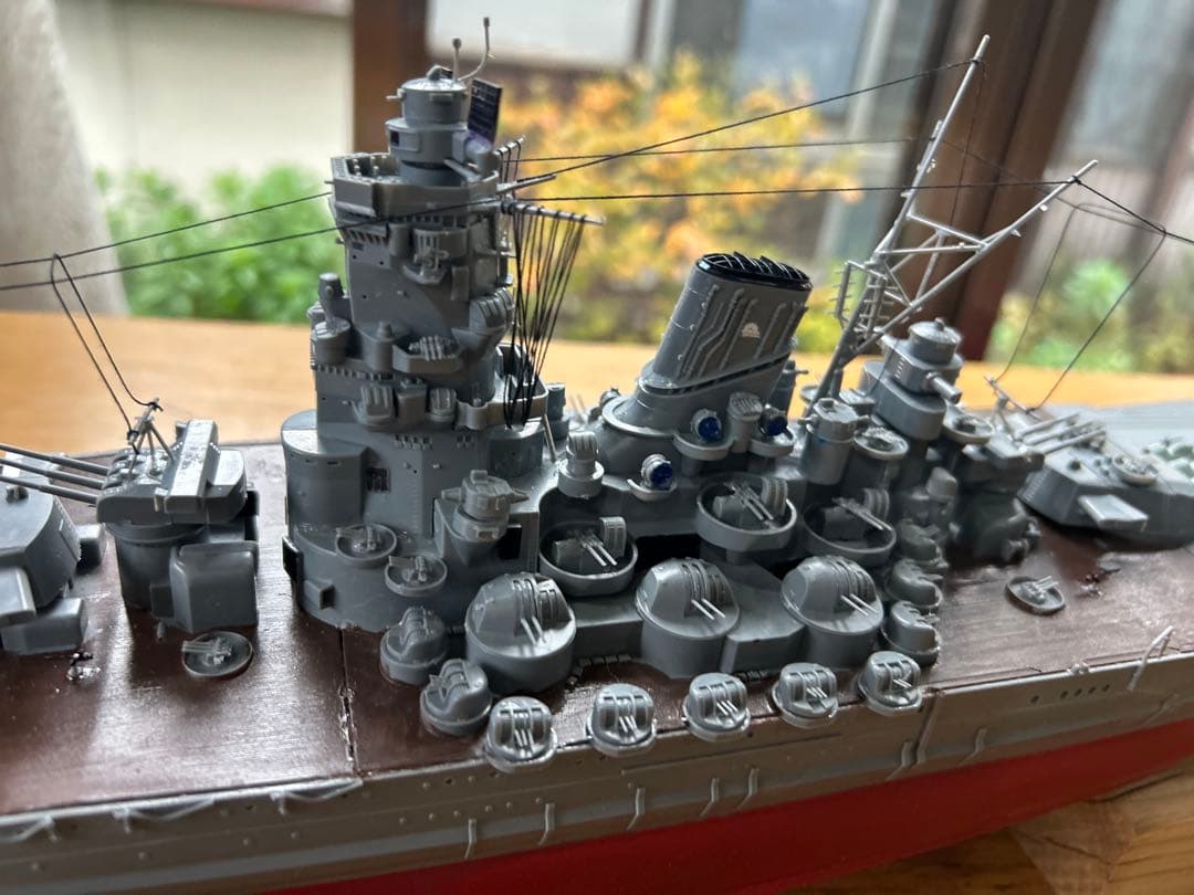 男たちの戦艦大和、1/350サイズ精密加工完成品。送料込みで販売します。