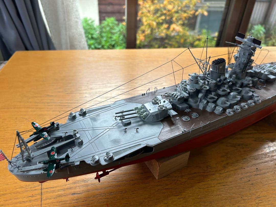 男たちの戦艦大和、1/350サイズ精密加工完成品。送料込みで販売します。