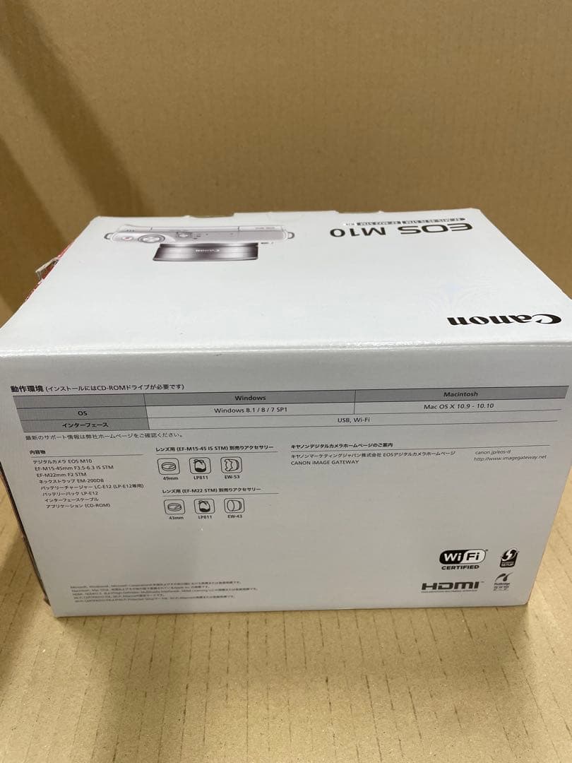 新品未使用 Canon EOS M10 ダブルレンズキット 外箱破損あり - メルカリ