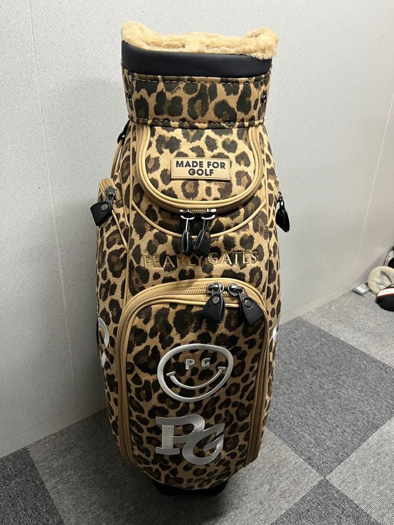 超希少 パーリーゲイツ ヒョウ柄 キャディバッグ レオパード - メルカリ