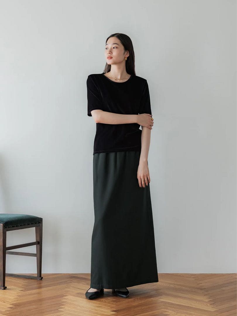 クルーレ crewre テンセルコットンピケIラインスカート 3 - メルカリ