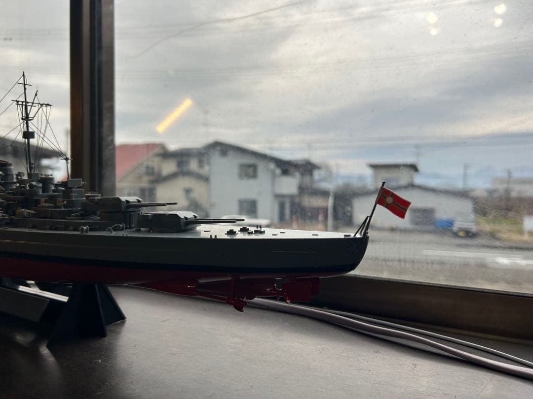 ビスマルク高速戦艦ドイツ1/350世界最強の戦艦一撃でフッド戦艦を撃沈(完成品)