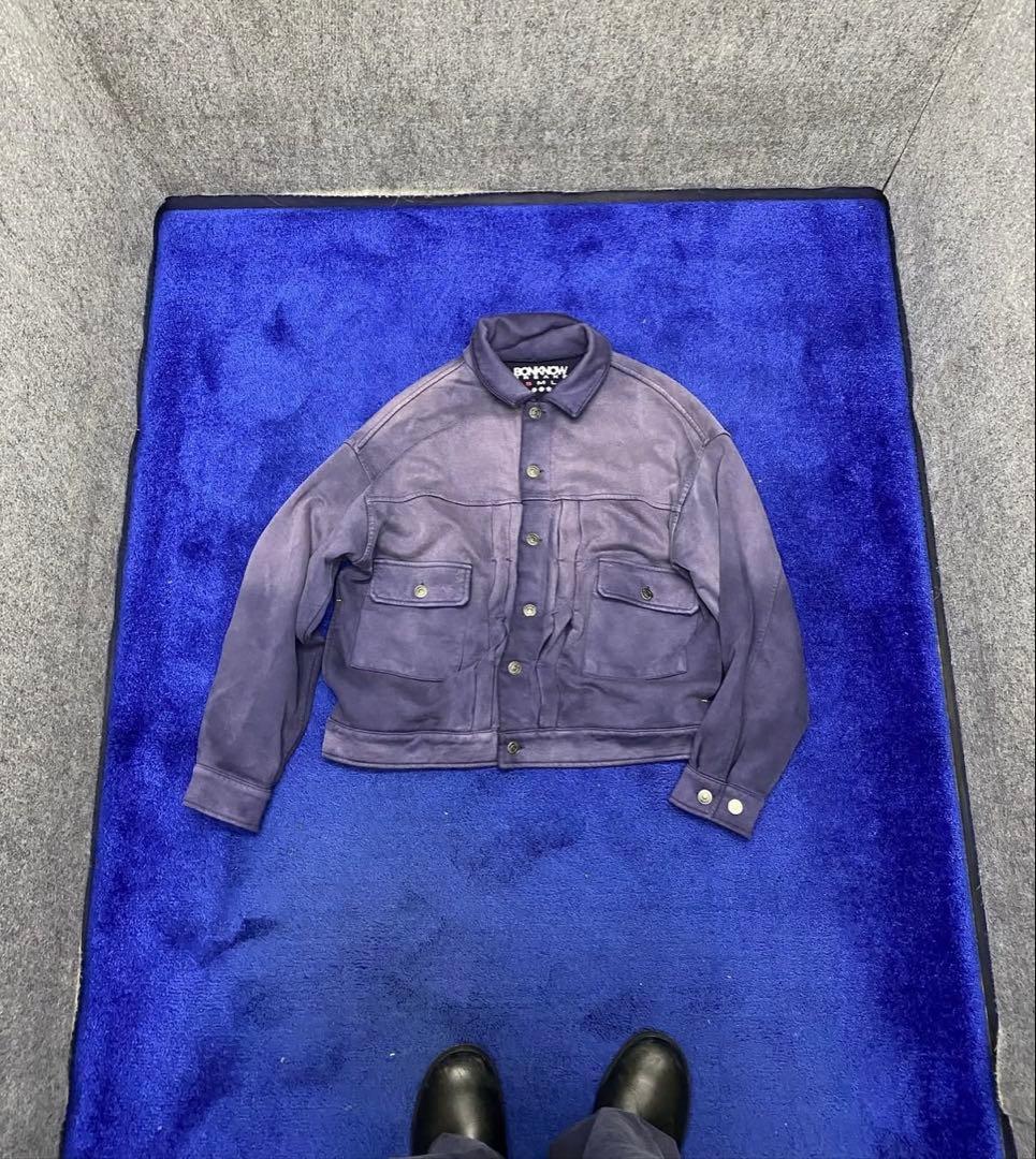 ジャケット・アウター BONKNOW FREAKS SWEAT TRUCKER JACKET NAVY TYPE-001 SWEAT TRUCKER JACKET NAVY – BONKNOW FREAKS