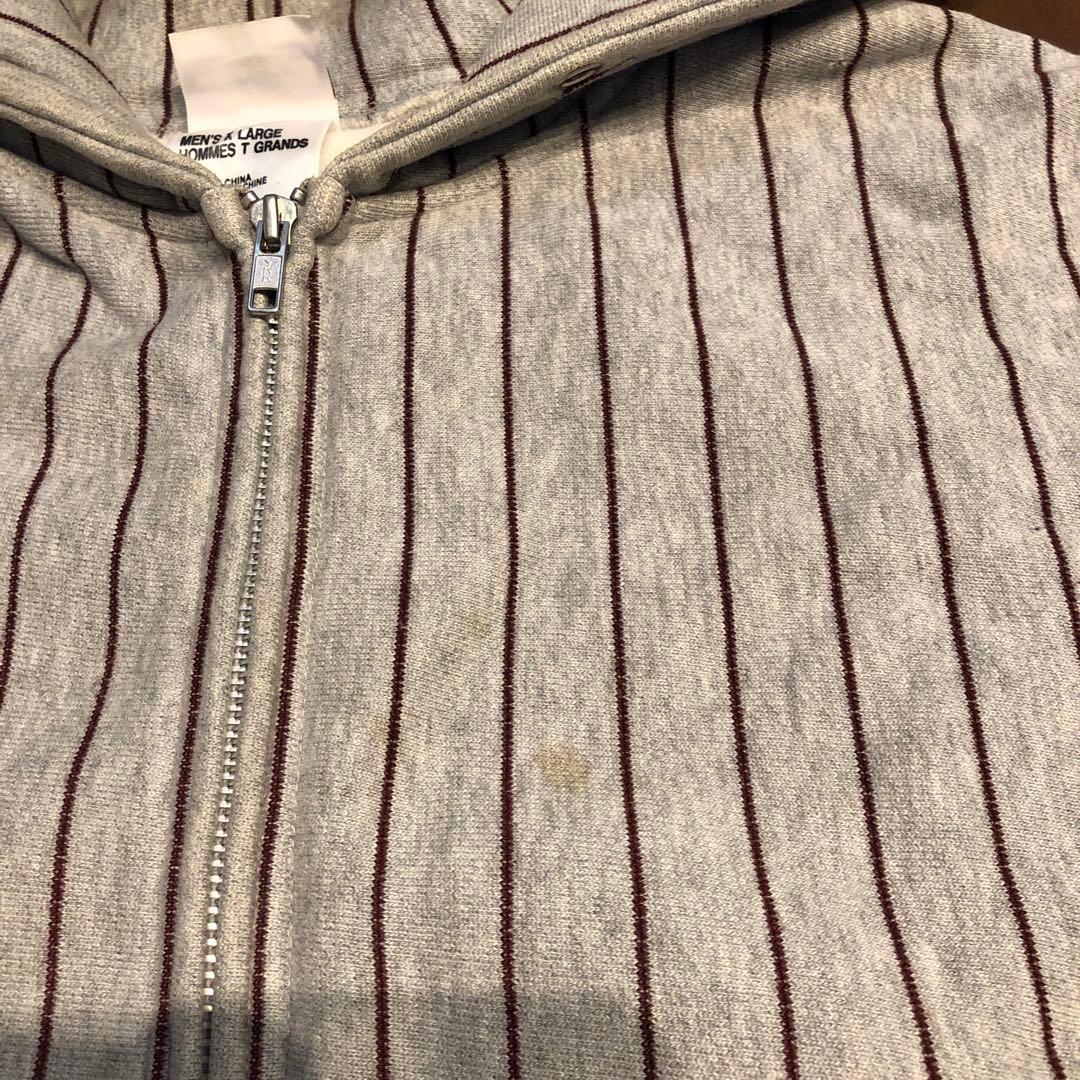 MASTERPIECE ストライプスウェットセットアップ パーカーXLパンツL