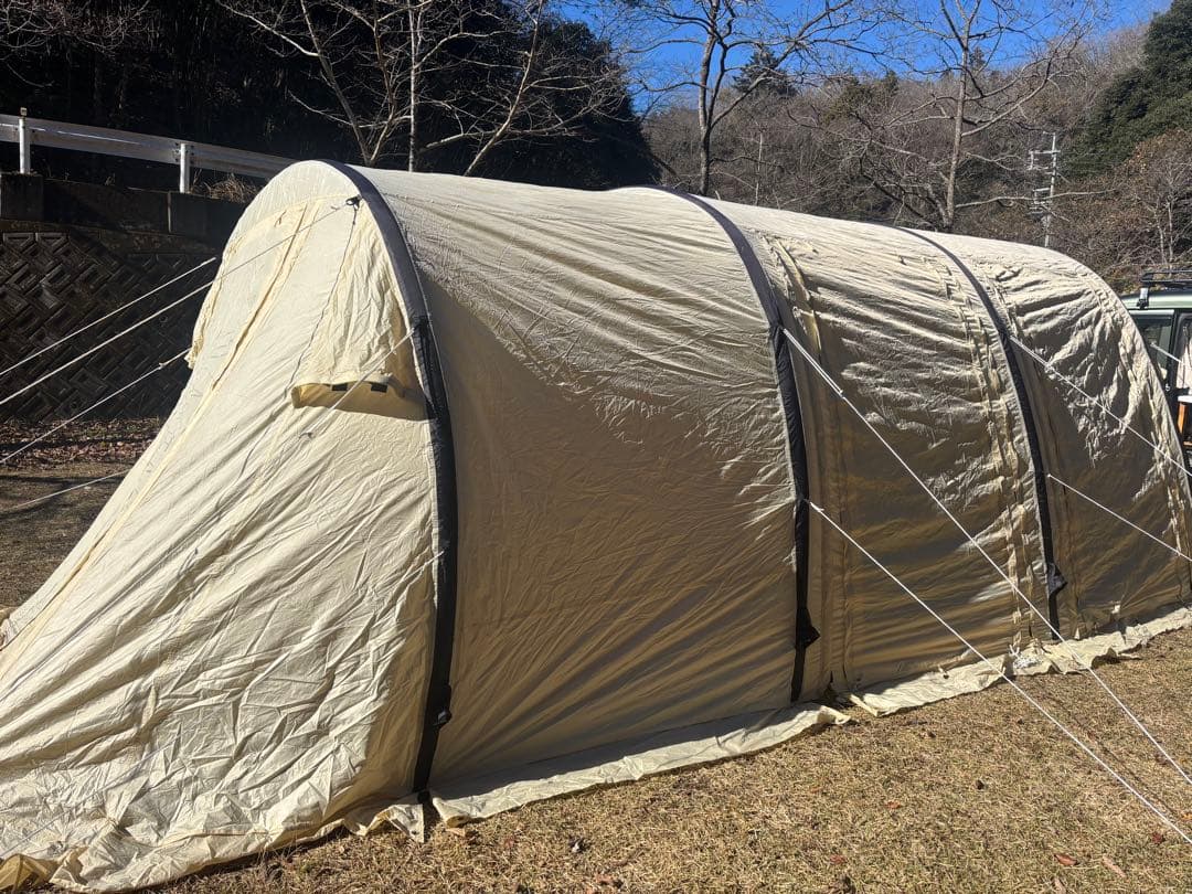 Hilander 大型ドーム型テント ベージュ ハイランダーからTC素材の大型ドームシェルター「オールドベス」登場