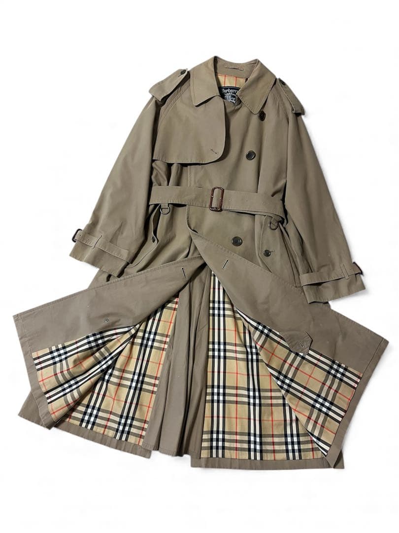 バーバリー　Burberrys トレンチコートノバチェック ダブルブレスト バーバリーBURBERRY LONDON THE WATERLOO 裏ノバチェックトレンチ