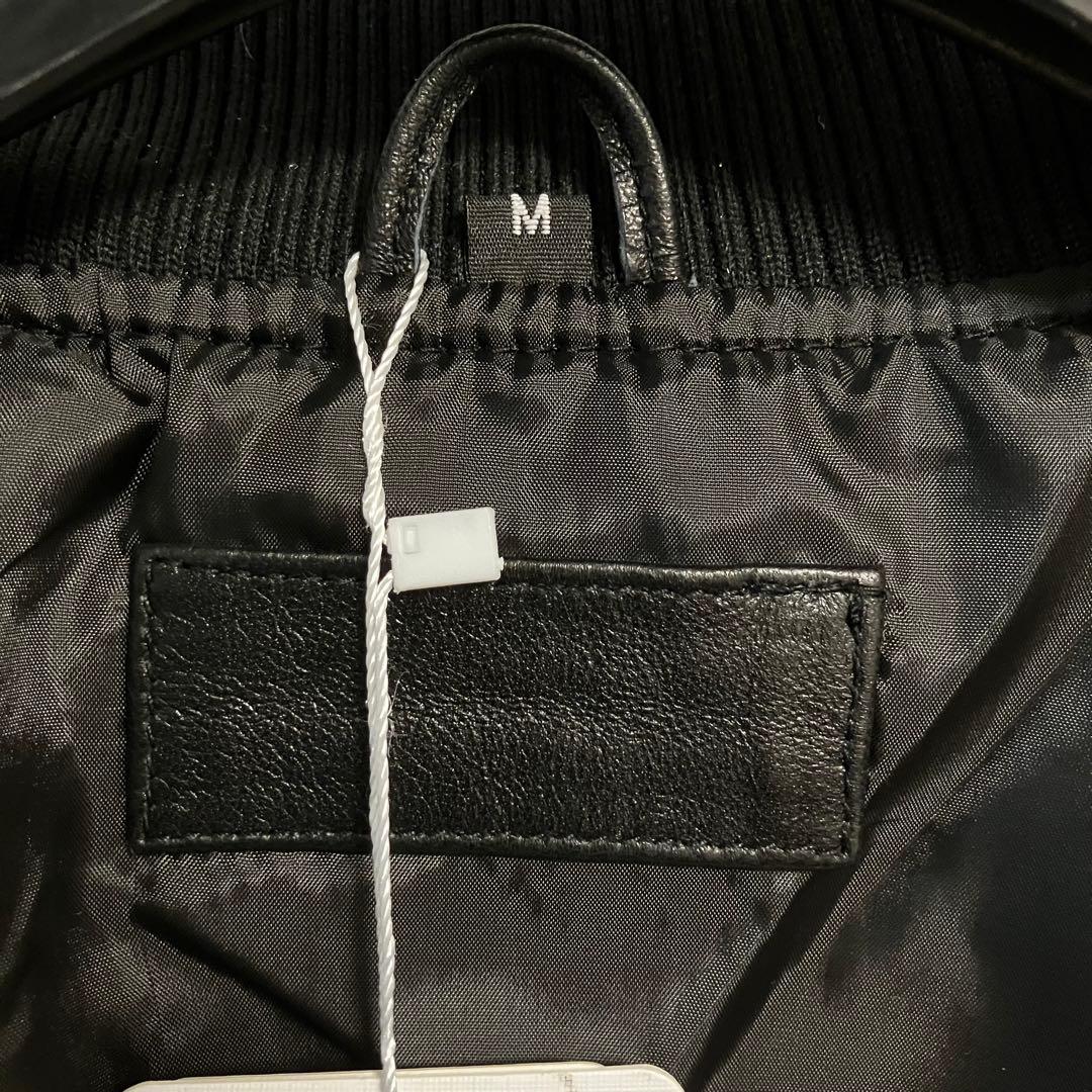 新品 CHEJI ブラック キルティング ボンバージャケット レザー