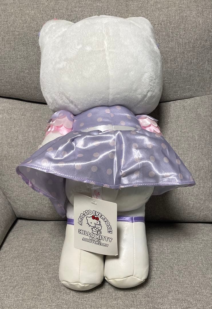 ハローキティ40th HUG ドール ぬいぐるみ　パープル
