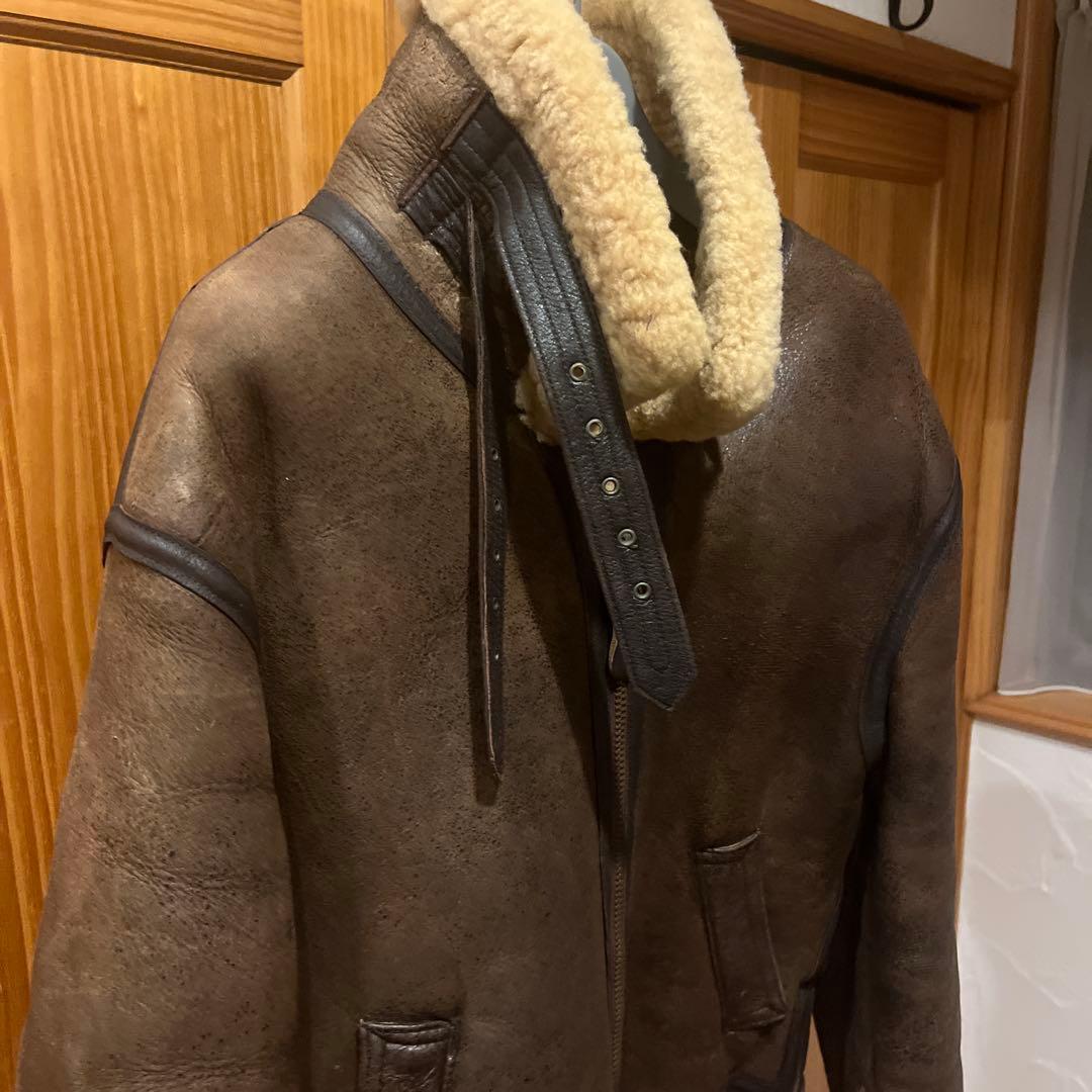 AVIREX アビレックス　B-3ジャケット ムートン AVIREX B-3 フライトジャケット ムートン ブラック [ 38サイズ