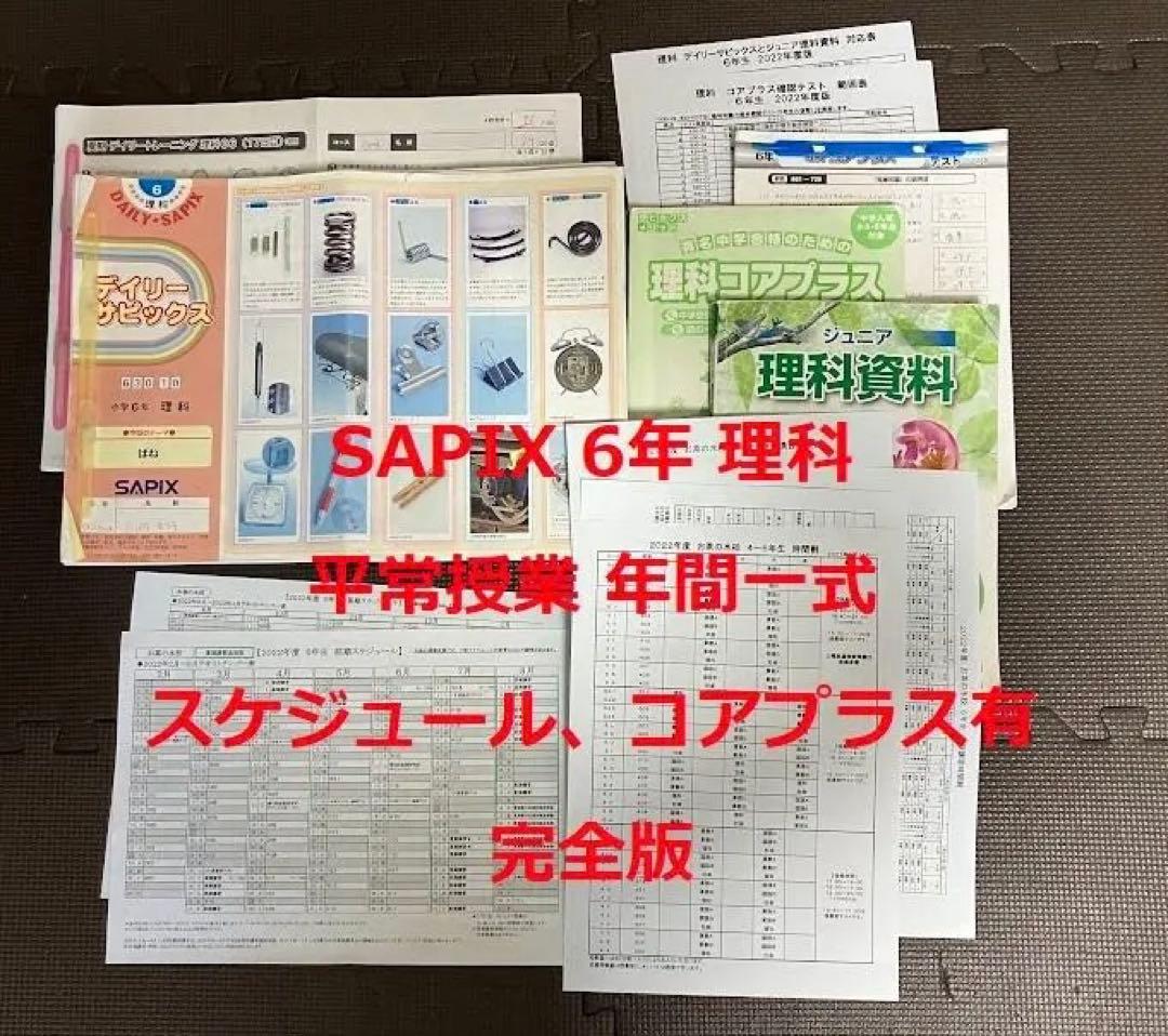 サピックス 6年 理科 デイリーサピックス 1-38 平常授業 2023年受験