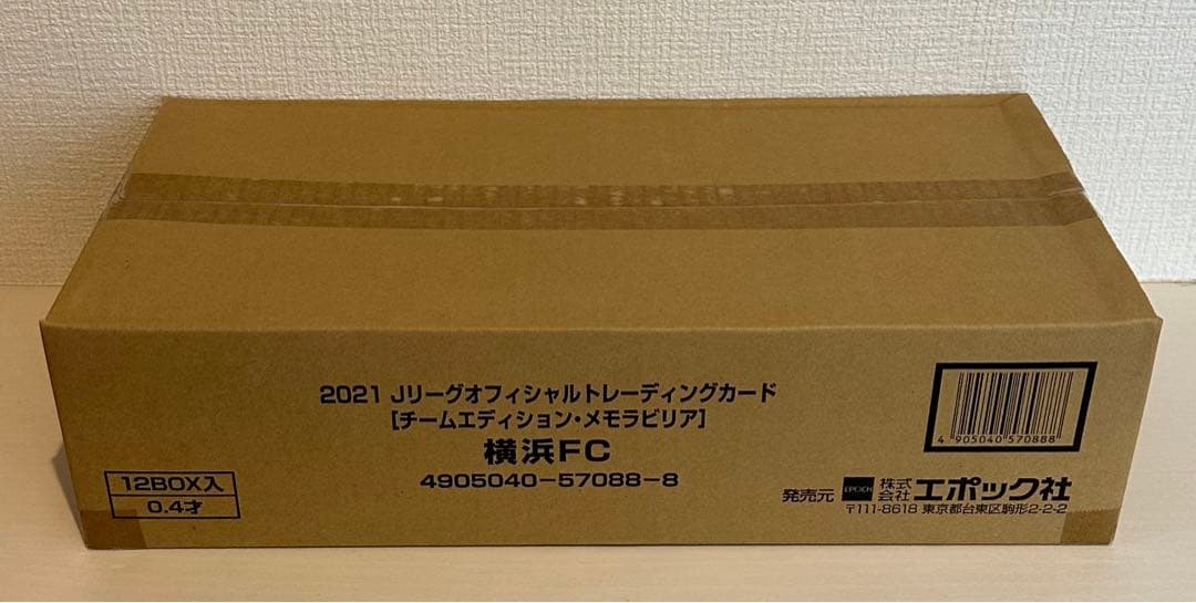 EPOCH 2021 Jリーグチームエディション 横浜FC 新品未開封カートン EPOCH2021Jリーグオフィシャルトレーディングカードチームエディション