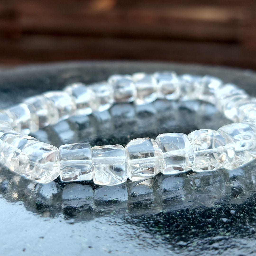 甲州かっこみ水晶 ブレスレット 山梨県伝統の技 - メルカリ