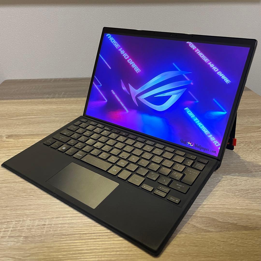 【タブレットPC】ASUS Z13 GZ301 i5 12世代16GB 512 ASUS、本格ゲーミングタブレット「ROG Flow Z13」。薄型筐体に12コア