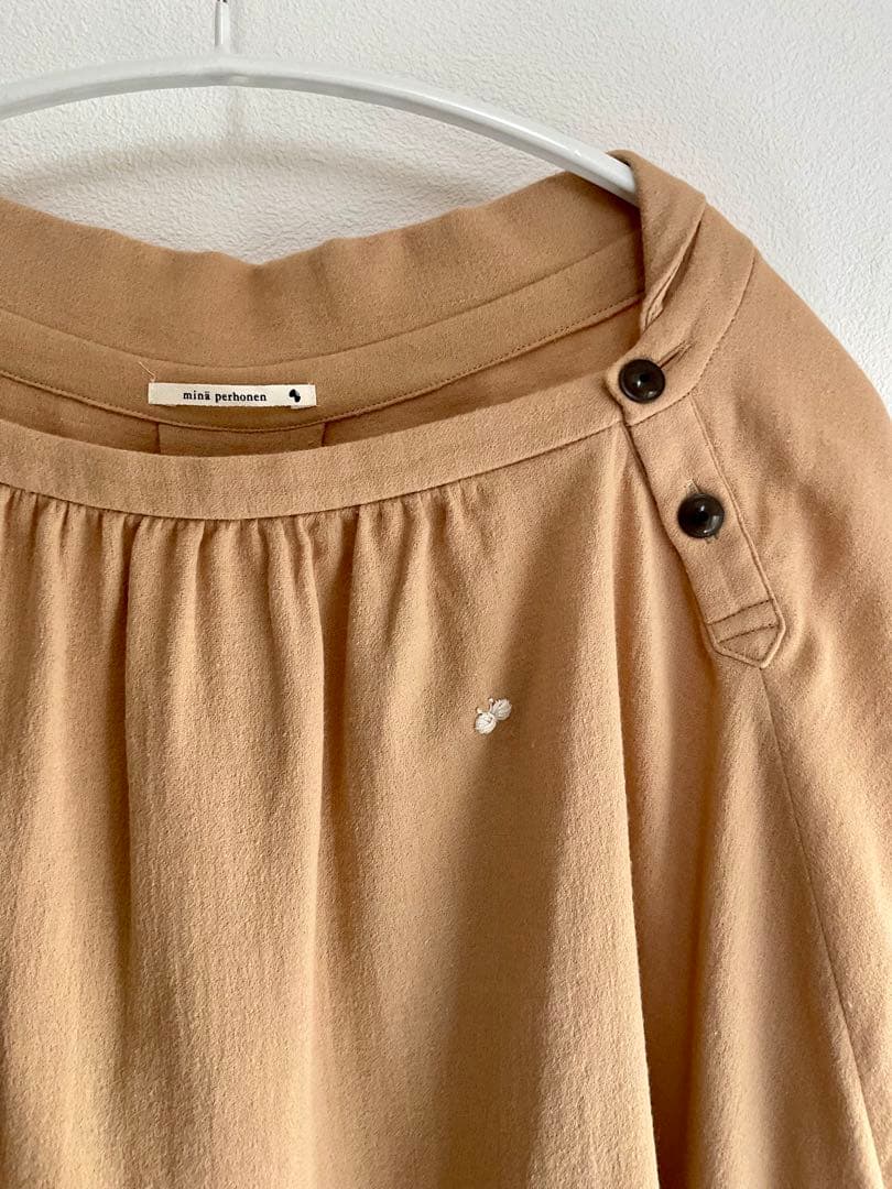 ミナペルホネン souffle 半袖ブラウス 36