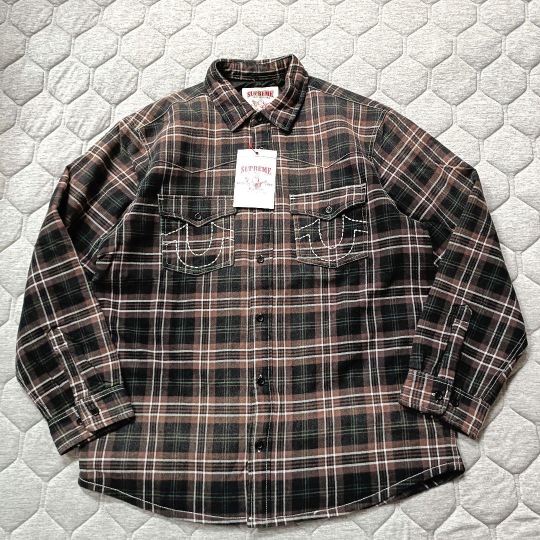 Supreme x True Religion Flannel Shirt L - メルカリ