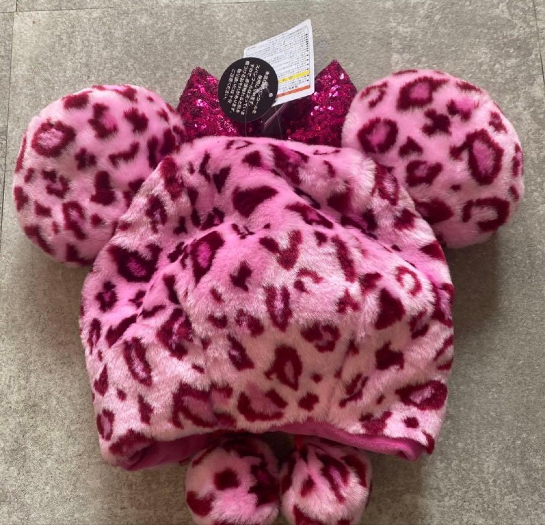 ディズニー ファンキャップ レオパード ヒョウ柄 豹柄 ピンク ミニー
