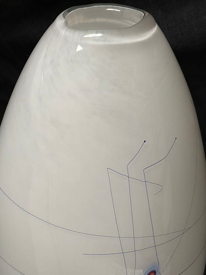 米原 眞司「ラインドローイング」①1990年代ガラス花瓶 - メルカリ