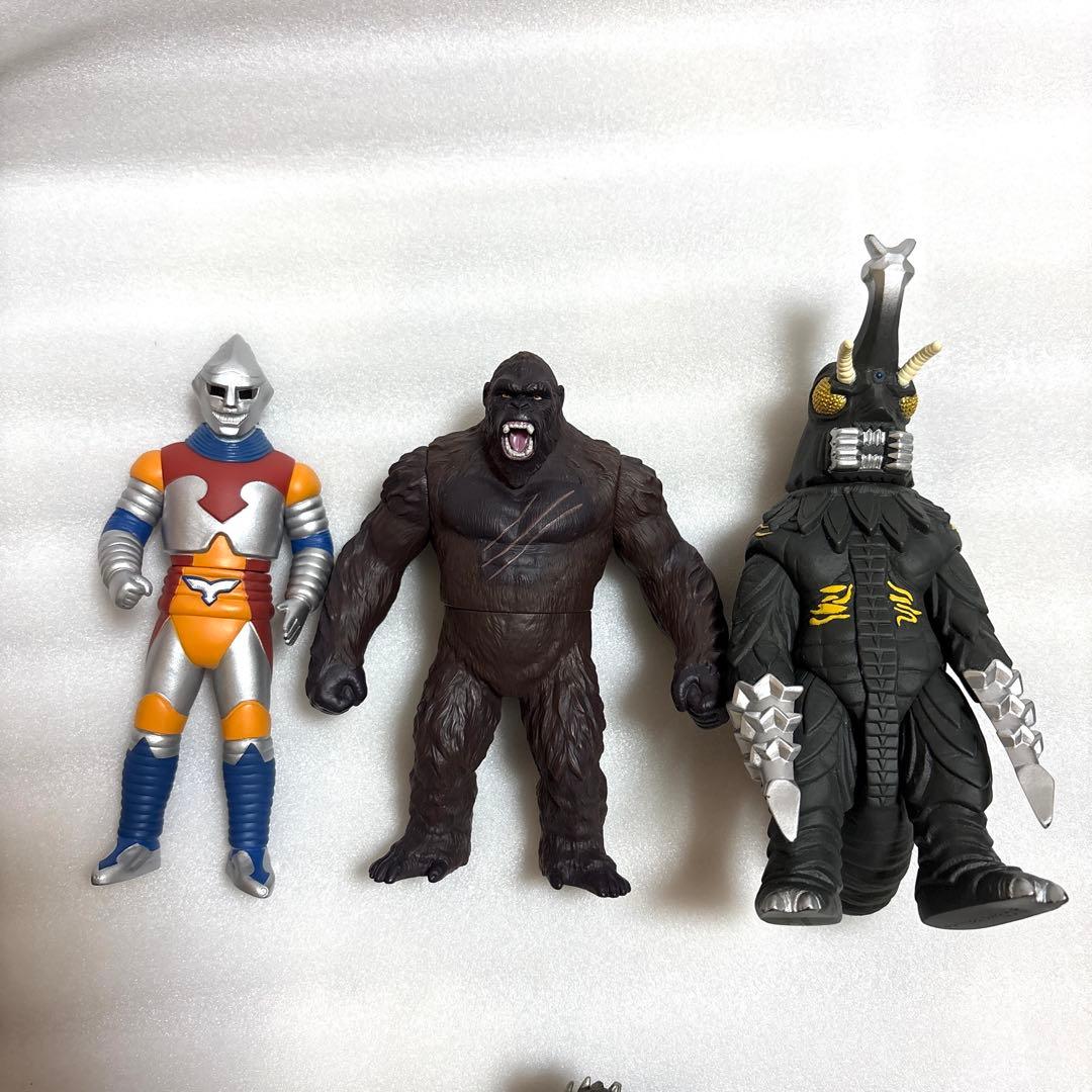 ソフビ　 ヘドラ メカゴジラ　バトラ幼虫　ジェットジャガー　メガロ　コング