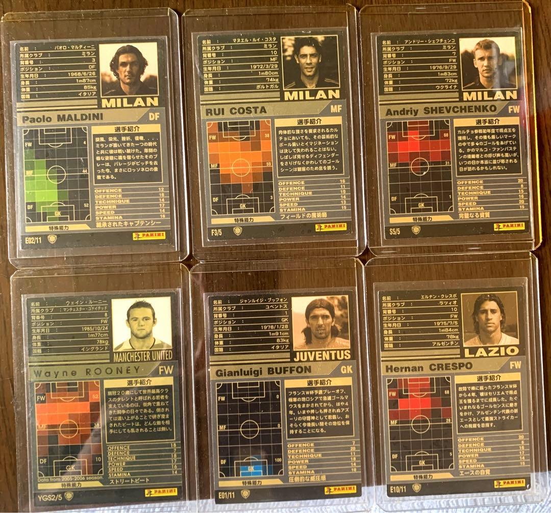 WCCF初期レアカード6枚セットブッフォンシェフチェンコなど多数 - メルカリ