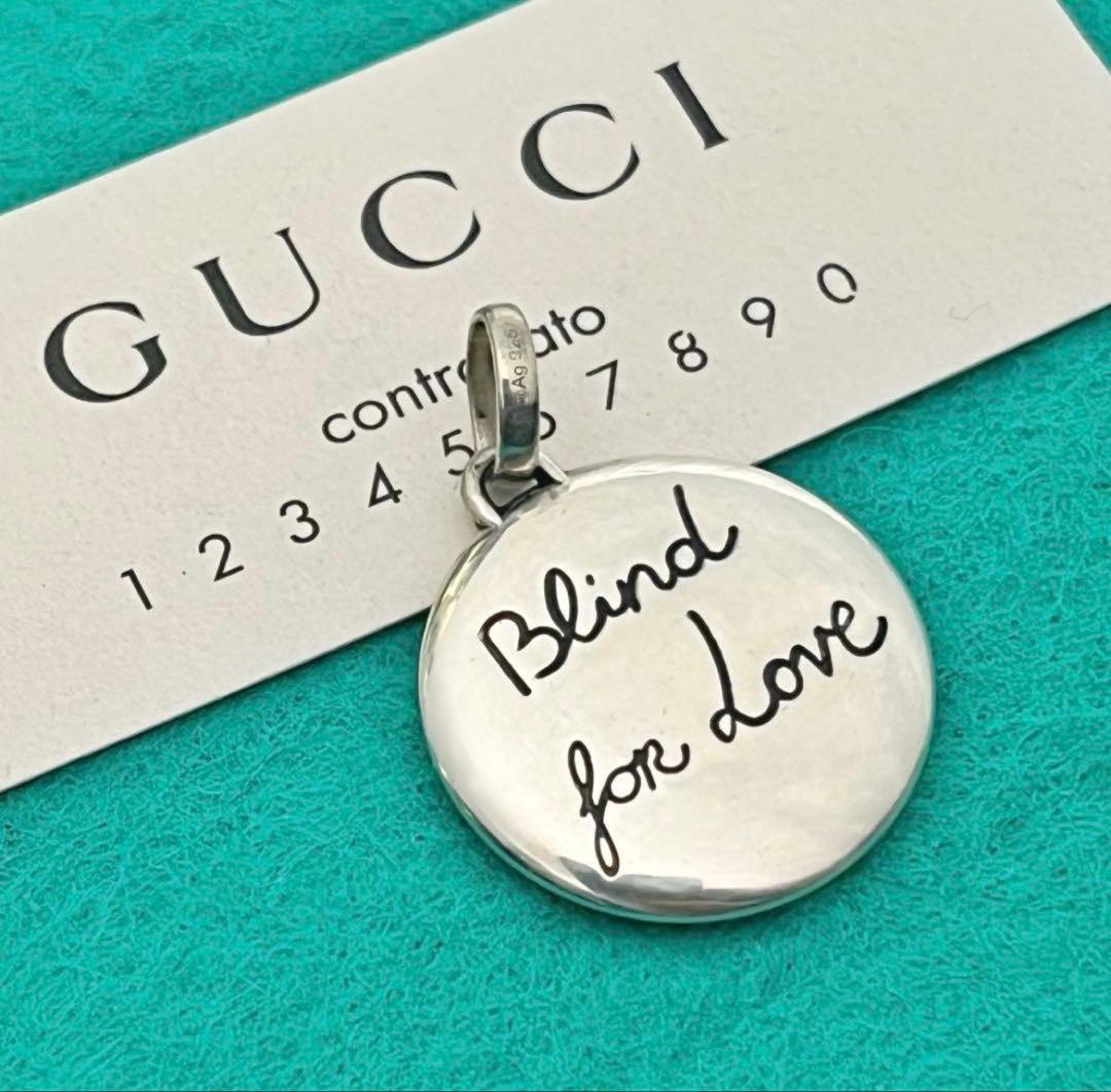 極美品‼️GUCCI ブラインドフォーラブペンダント - メルカリ