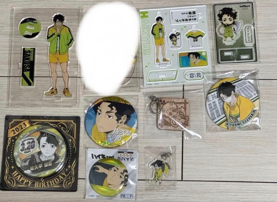 ハイキュー!! 佐久早聖臣　バースデー　ナンジャタウン　アクリル　缶バッジ