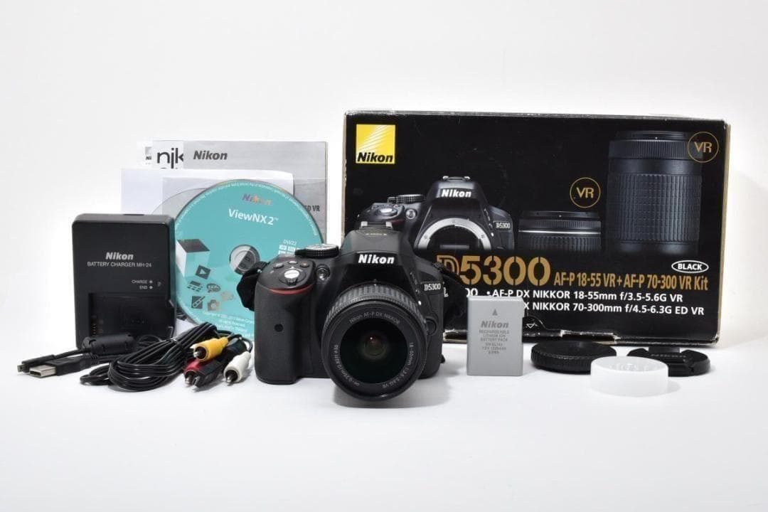 箱付き】 Nikon ニコン D5300 レンズキット デジタル一眼カメラ - メルカリ