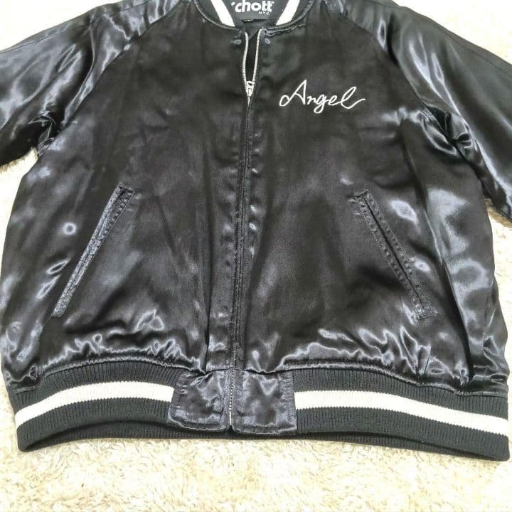 ✅️出品→10/19迄✅️新品タグ付き Schott NYC スカジャン サテンの