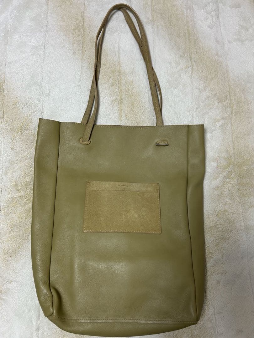 Jil Sander リバーシブルレザートートバッグ JIL SANDER（ジルサンダー） DUMPLING キャンバス レザー リバーシブル