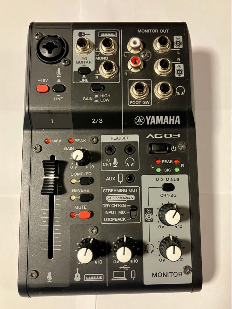 ☆最終割引 YAMAHA AG03mk2 ブラック モバイルバッテリー付き