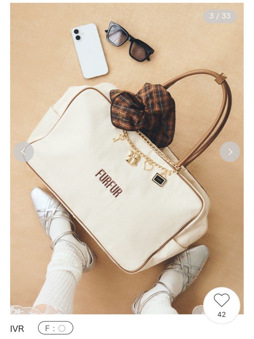 値下げ 新品未使用　FURFUR BIGボストンバッグ WEB限定カラー】BIGボストンバッグ(バッグ)｜FURFUR（ファーファー