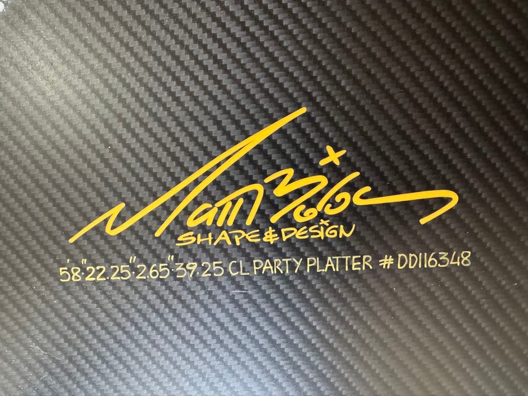 all カーボン ロスト パーティプラッター ブラックダート 5'8” 美品