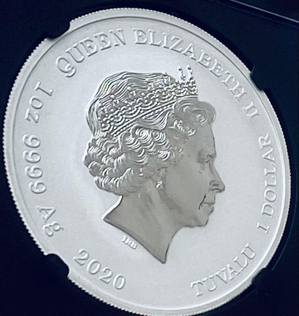 2020年ツバル ジェームズ・ボンド007 1oz 1ドル銀貨 NGC MS70 - メルカリ