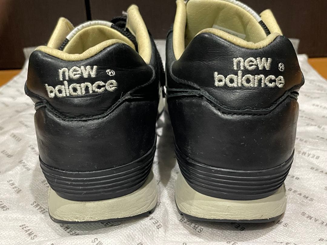ニューバランス576レザー スニーカー 27cm イングランド製ブラック黒