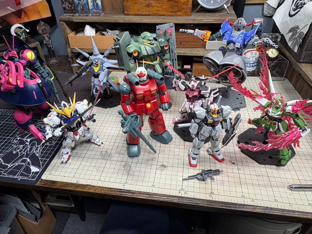 は*わ様 ガンプラ　MG HG RG MGSD 9種セット　ジャンク MGガンプラ ガンプラジャンクセット まとめ 組み立て済みジャンク品 積