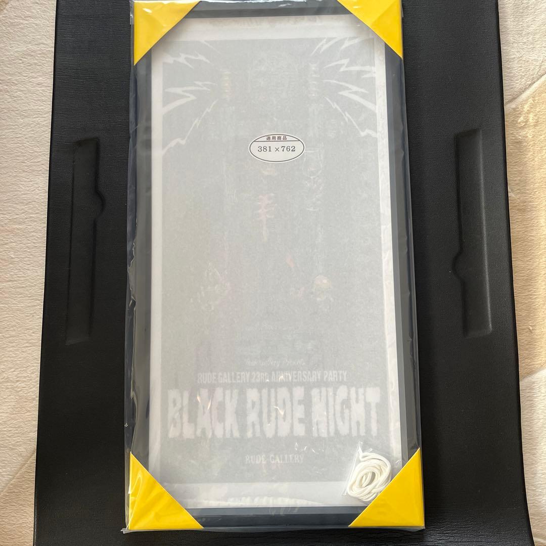 ロッキンジェリービーンBLACK RUDE NIGHT ポスター額付き