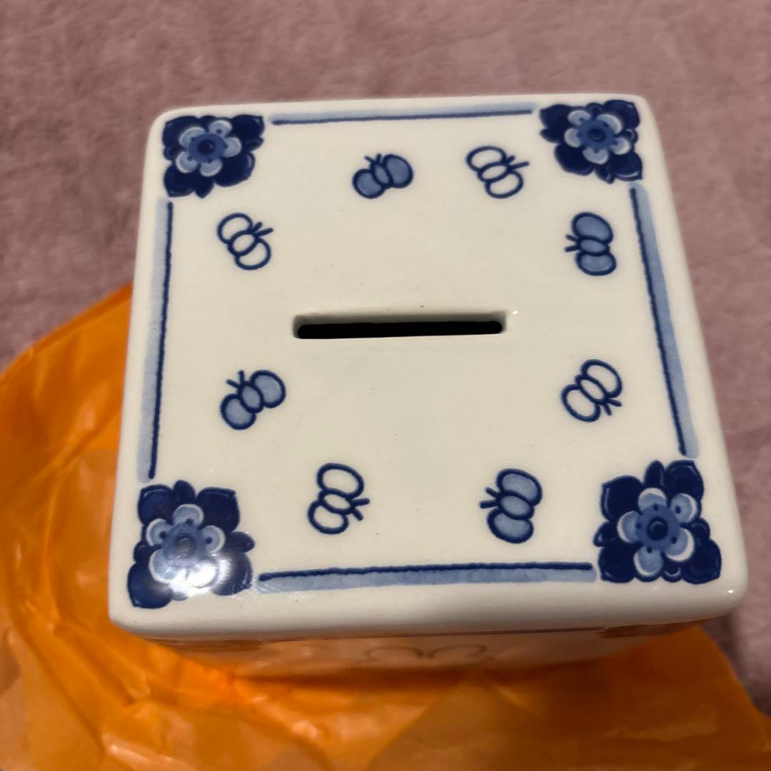 ①関西万博 ミッフィー 貯金箱 オランダ館 Royal Delft デルフト陶器