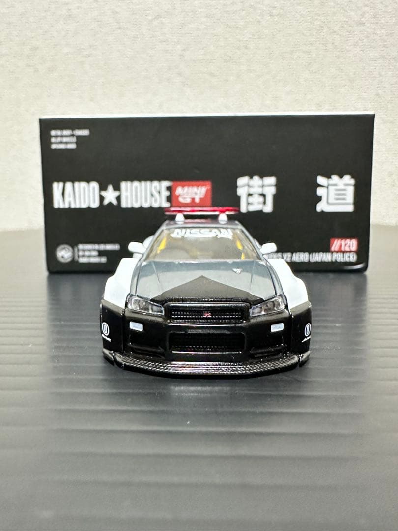 MINI GT 街道ハウス スカイライン R34 ポリス チェイス ③ - メルカリ