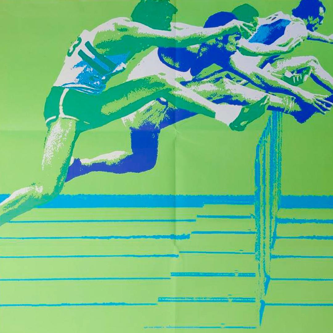1972年ミュンヘンオリンピック公式ポスター（中古品） 1972 Munich Olympics: Gymnastics Poster, Sports Series, 1968 -1972