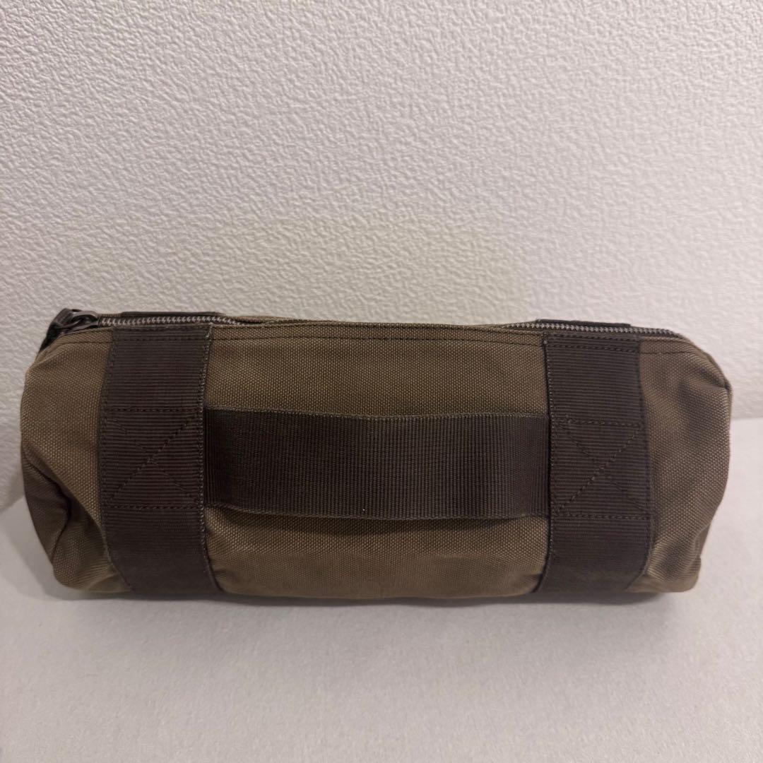 美品】miumiu ミュウミュウ デニム ドラム型 ポーチ ブラウン 大容量