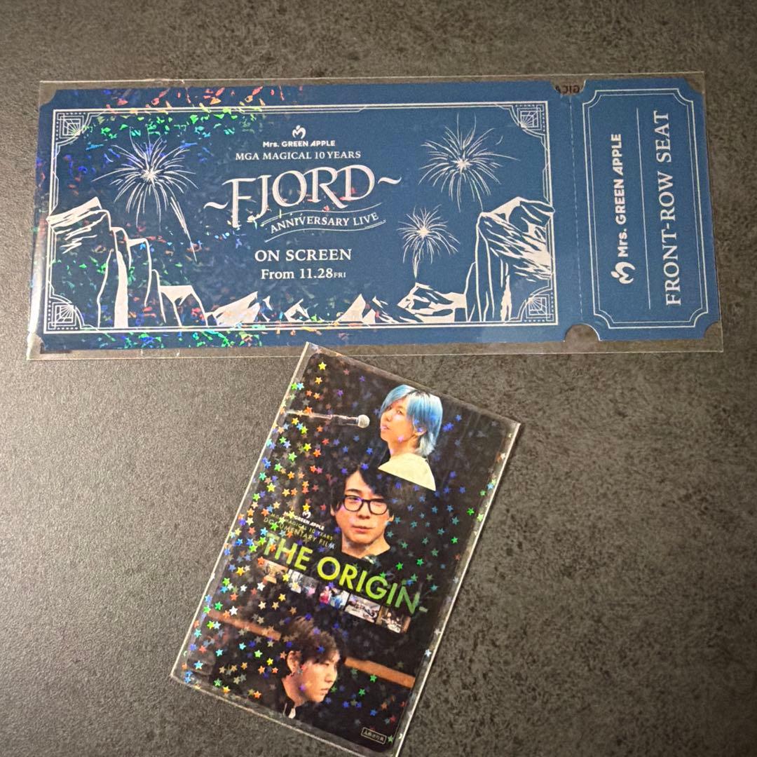 Mrs.GREEN APPLE フィヨルドアクリルフレーム☆使用済みムビチケ付
