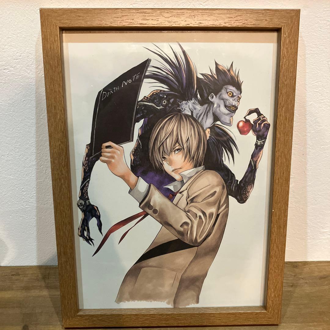 み*ん様 デスノート 額縁イラスト 夜神月 リューク - メルカリ