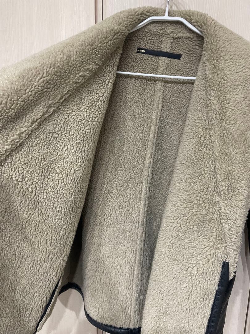 muller of yoshiokubo フェイクレザーボア コート2WAY - メルカリ