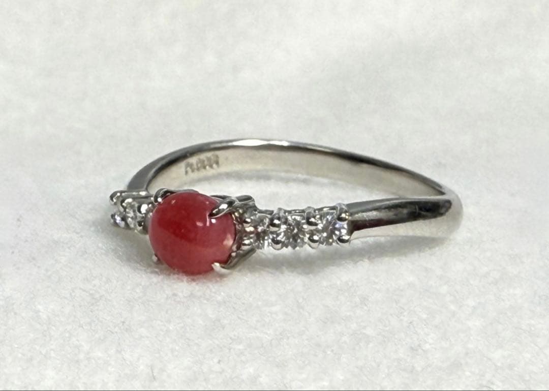 フテネンコ　コンクパール　0.49ct Pt リング（No.8195）