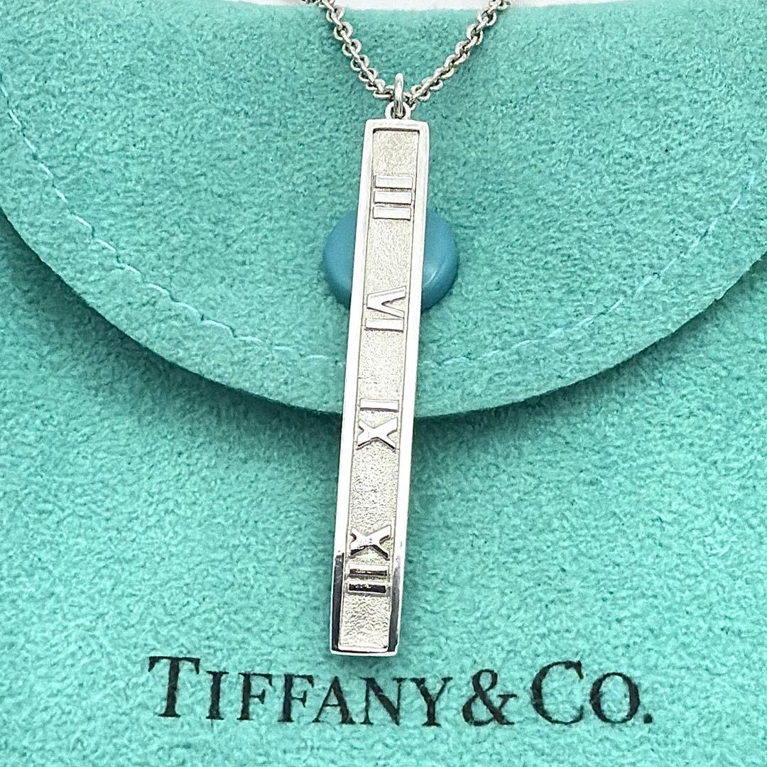 極美品 鏡面仕上 ティファニー アトラス バー ネックレス シルバー925