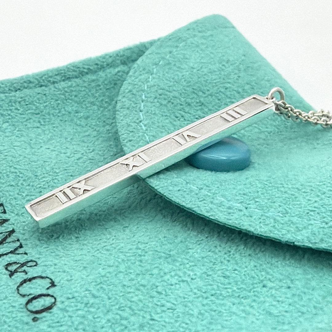 極美品 鏡面仕上 ティファニー アトラス バー ネックレス シルバー925