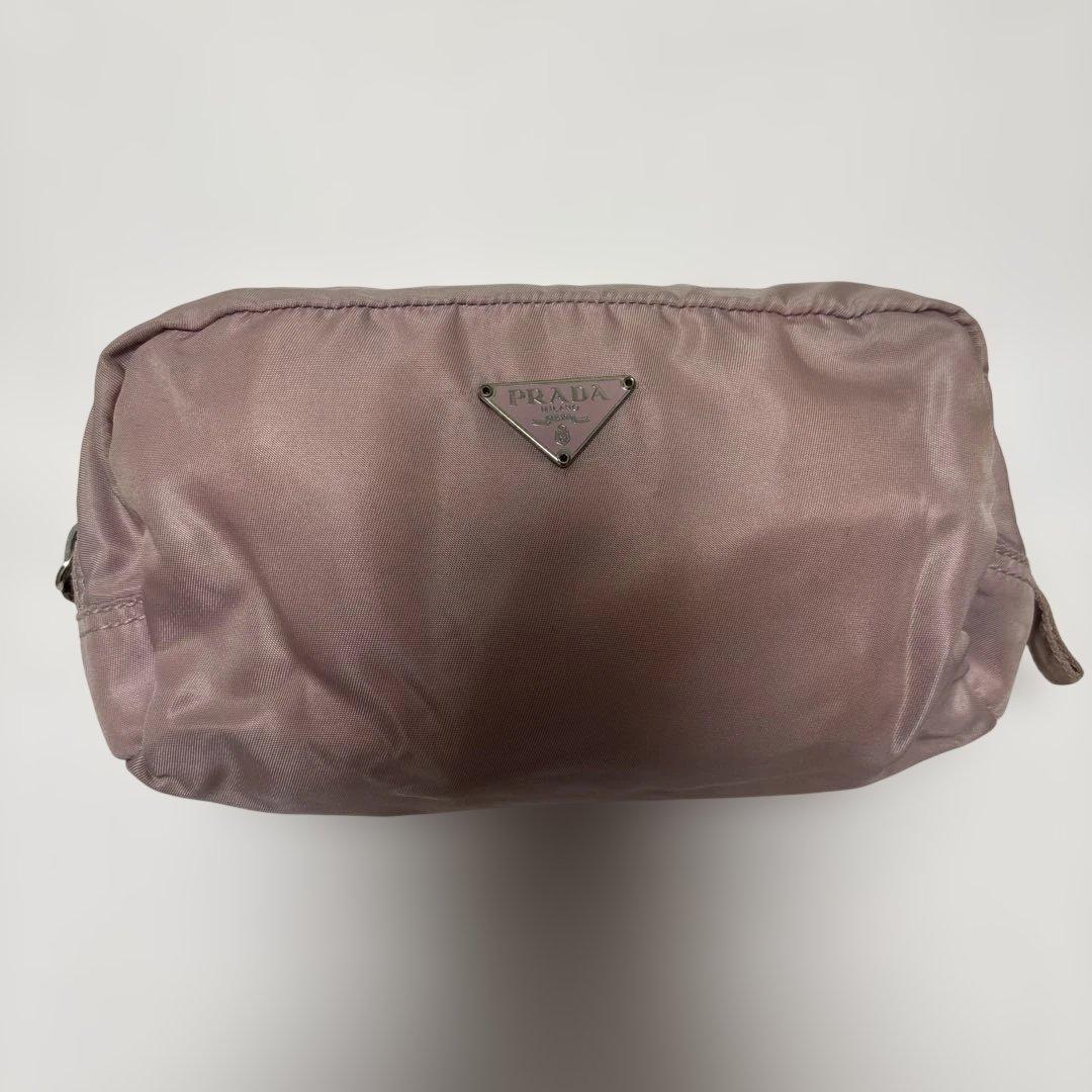 早い者勝ち☆ PRADA ピンク ナイロン ポーチ - メルカリ