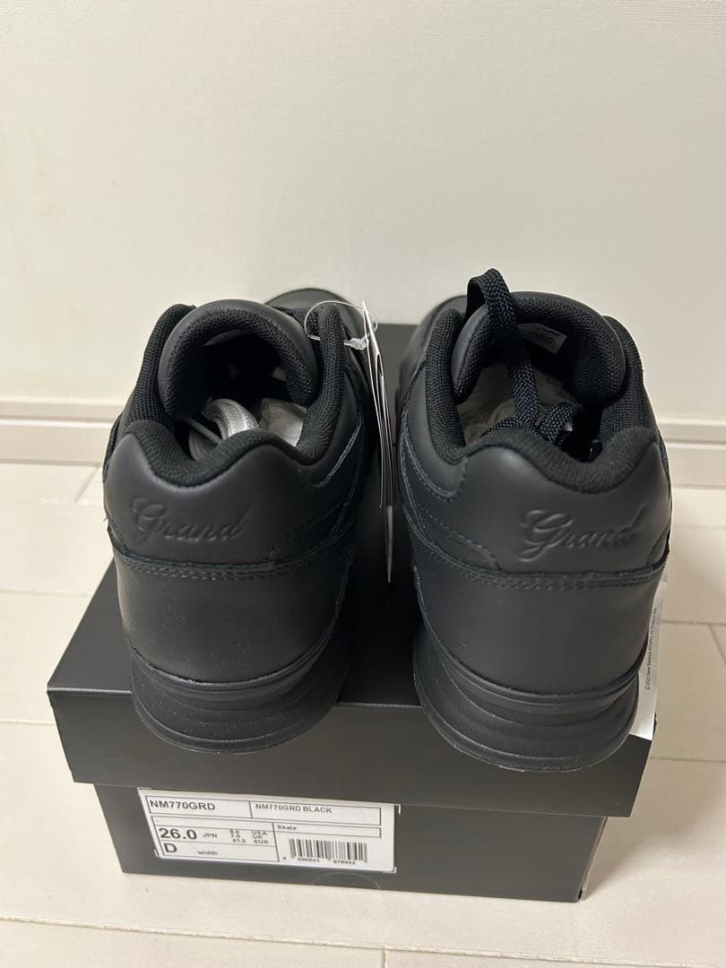 NM770GRD ブラック スニーカー 26.0cm