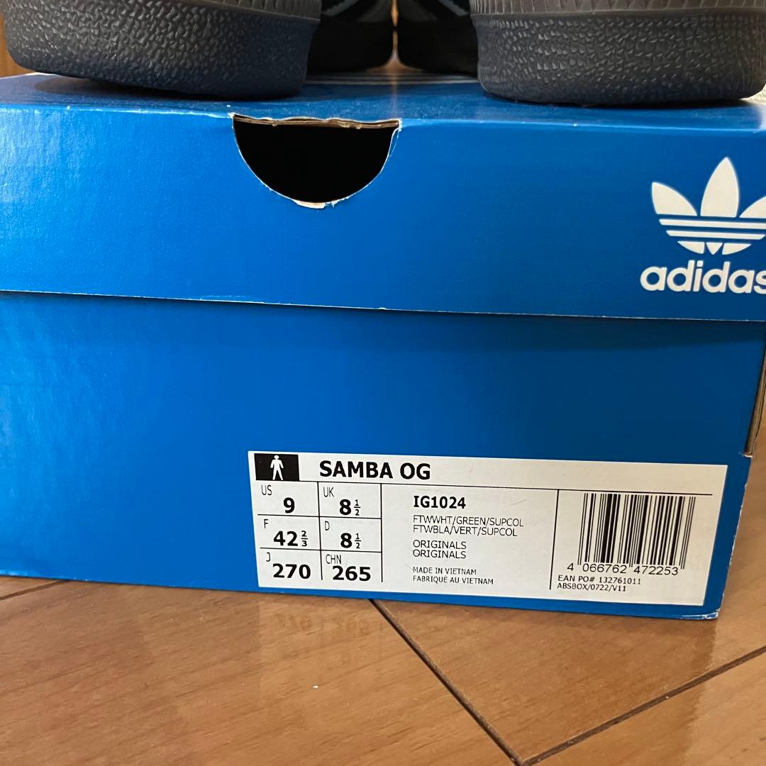 【美品】　adidas Samba OG アディダス　サンバ　OG 26.5cm