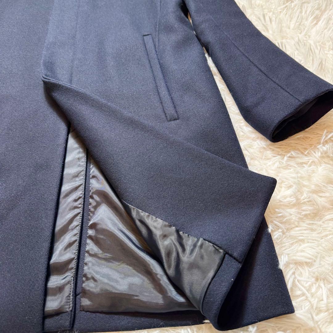 パンキー様極美品 Theory セオリー カシミヤ混 スタンドカラーコート